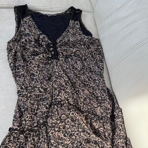 Miss Me Black and Brown High Low Dress